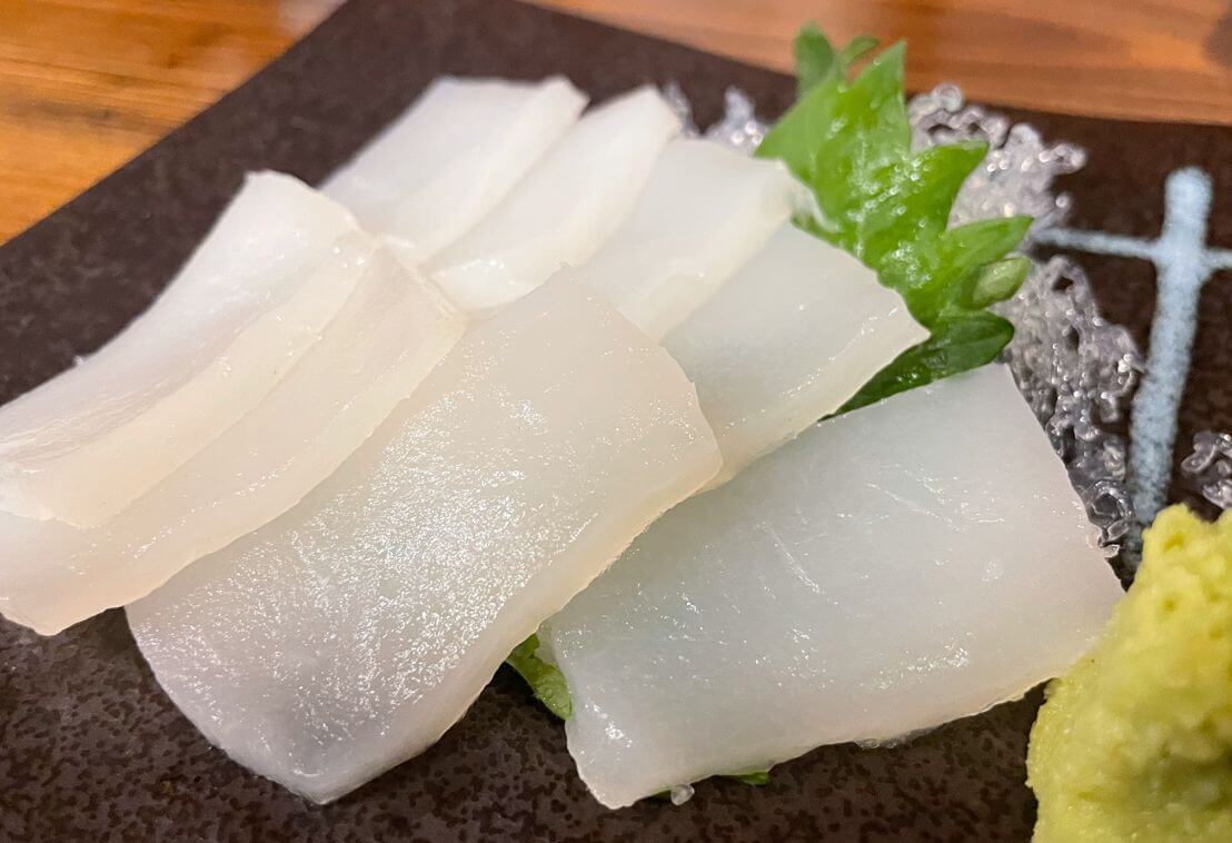 ソデイカの刺し身