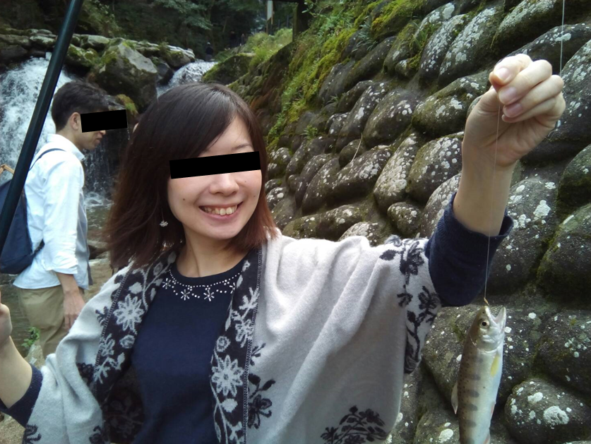 福岡白糸の滝ヤマメ釣り
