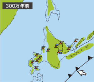 300万年前の北海道